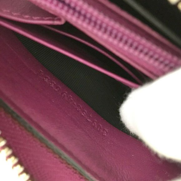 Authentic Gucci Wallet Long Micro Shima GG Logo Zip Around Pink GG Vintage - Picture 3 of 9